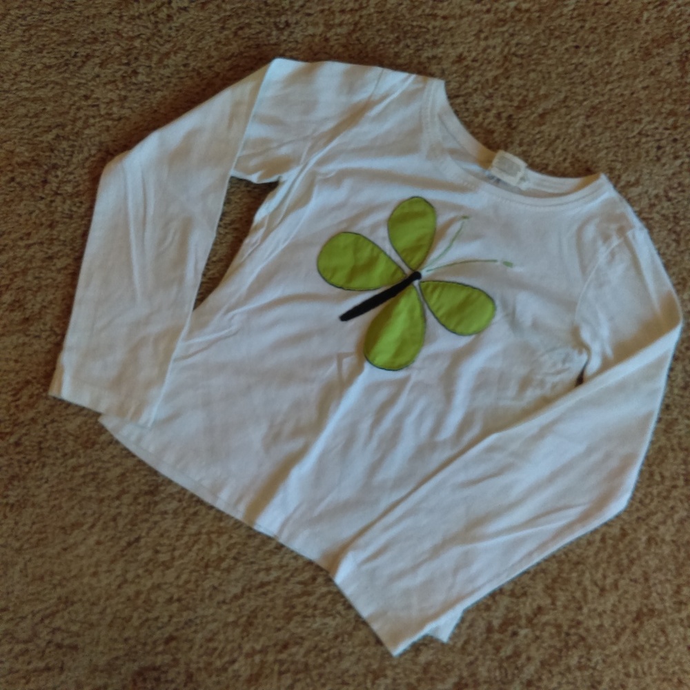 Green Cotton Butterfly shirt